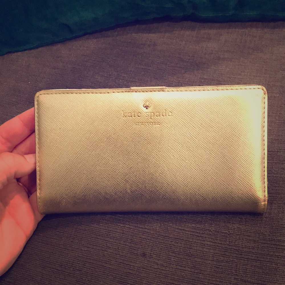 Cameron Street Stacy Gold Leather Wallet